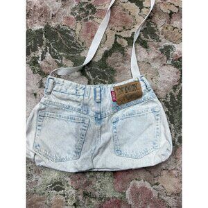 Vintage Y2K Denim Union Bay Light Wash Jean Crossbody Bag Festival Upcycled